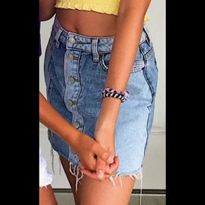 PacSun 2 toned denim mini skirt in 24 (xs)